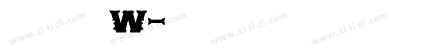 山海鸿榜手书 W字体转换